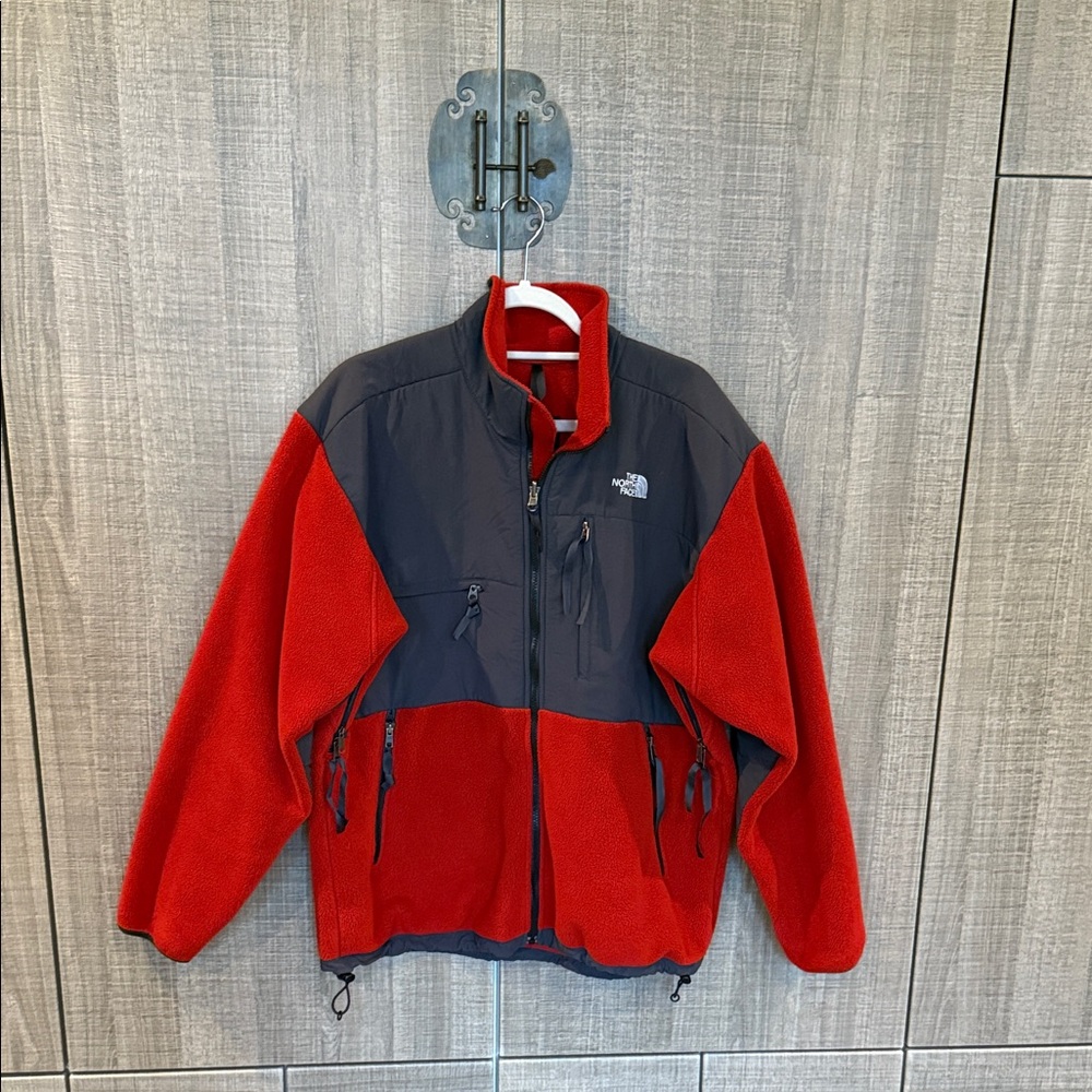The North Face Fleece Jacket Men’s Large‎ Grey/Red
